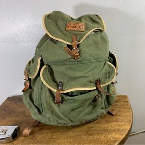 80s Army style unisex backpack